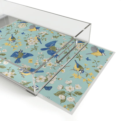 Chinoiserie Birds and Flowers Acrylic Serving Tray