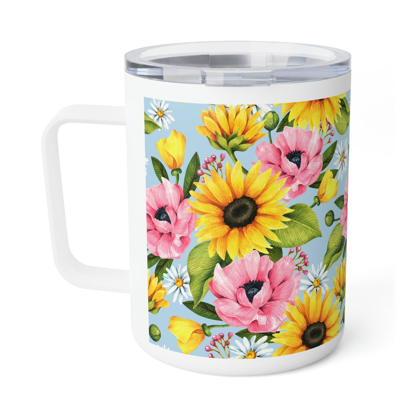Sunflowers Insulated Coffee Mug, 10oz