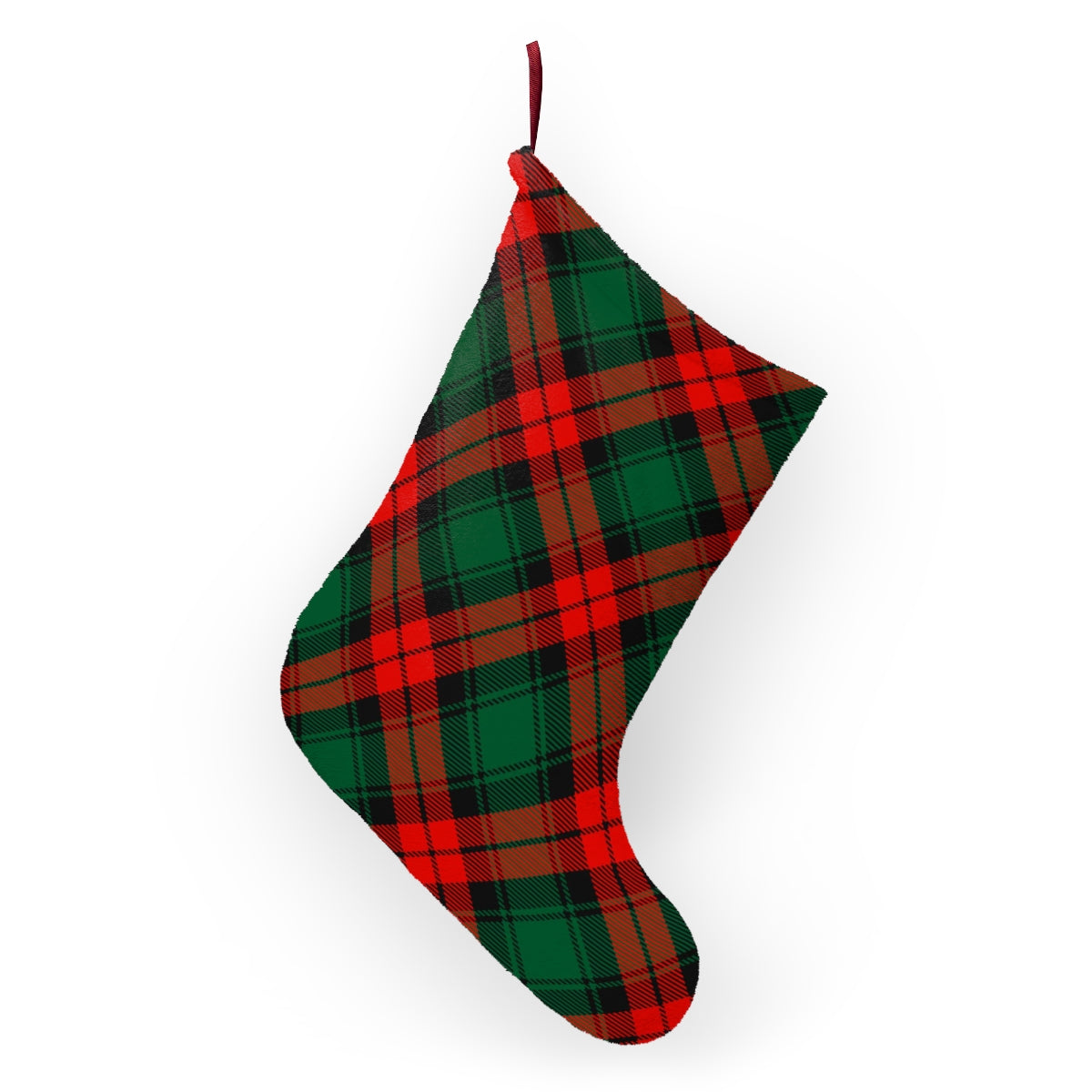 Red and Green Tartan Plaid Christmas Stockings