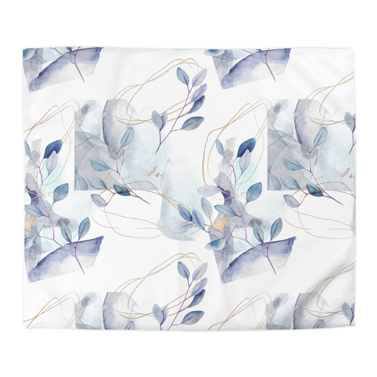 Abstract Floral Branches Microfiber Duvet Cover