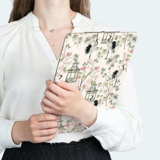 Chinoiserie Rose Trees Clipboard
