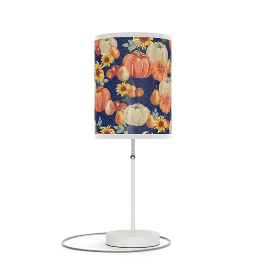 Fall Pumpkins and Sunflowers Lamp
