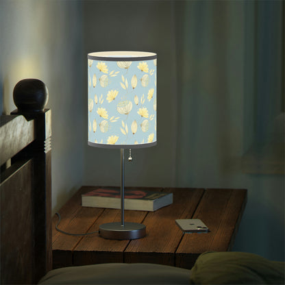 Yellow Flowers Table Lamp