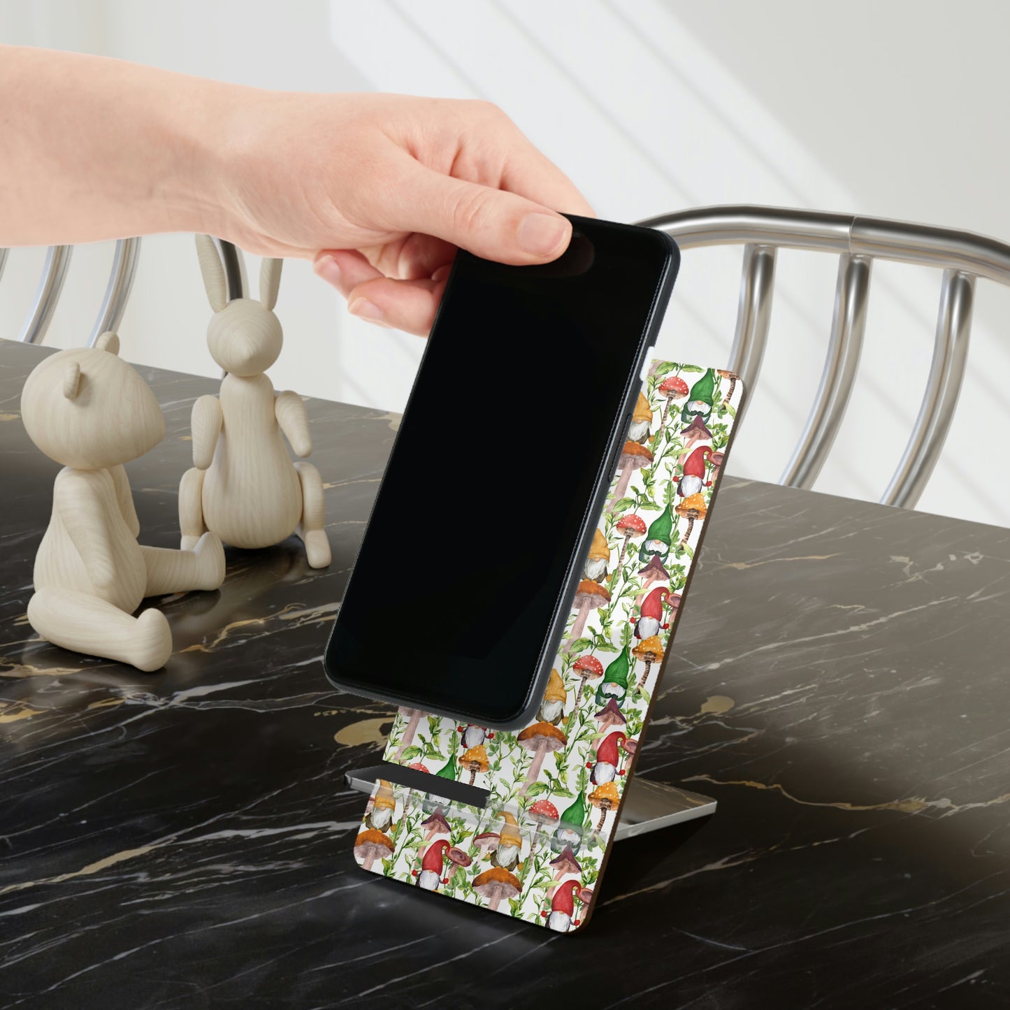 Gnomes and Mushrooms Mobile Display Stand for Smartphones