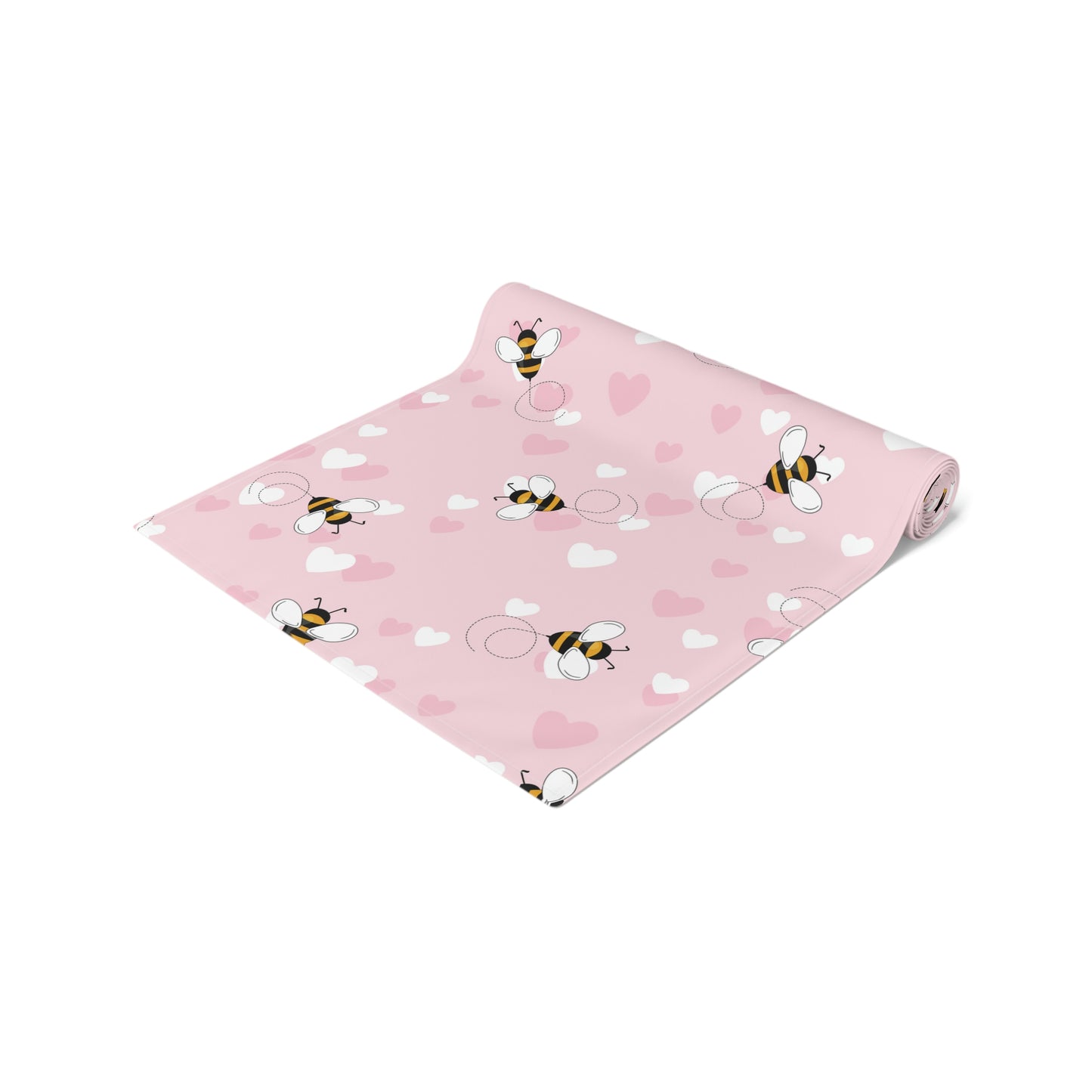 Honey Bee Hearts Table Runner (Cotton, Poly)