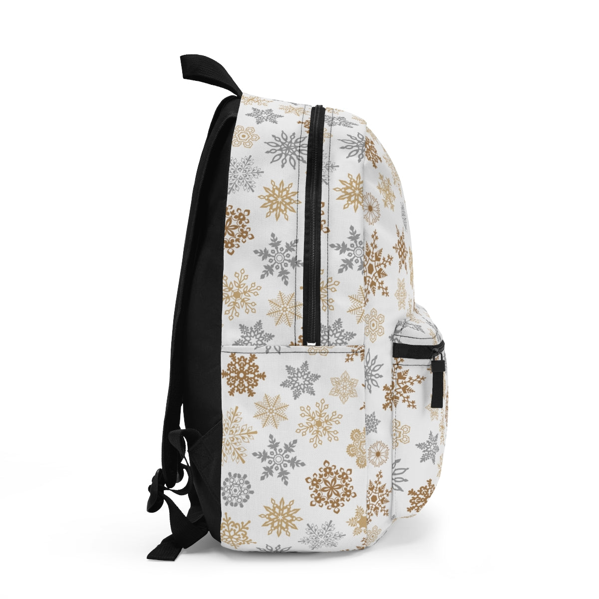 Gold and Silver Snowflakes Backpack