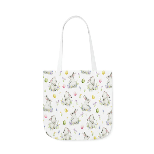 Cottontail Bunnies and Eggs Canvas Tote Bag
