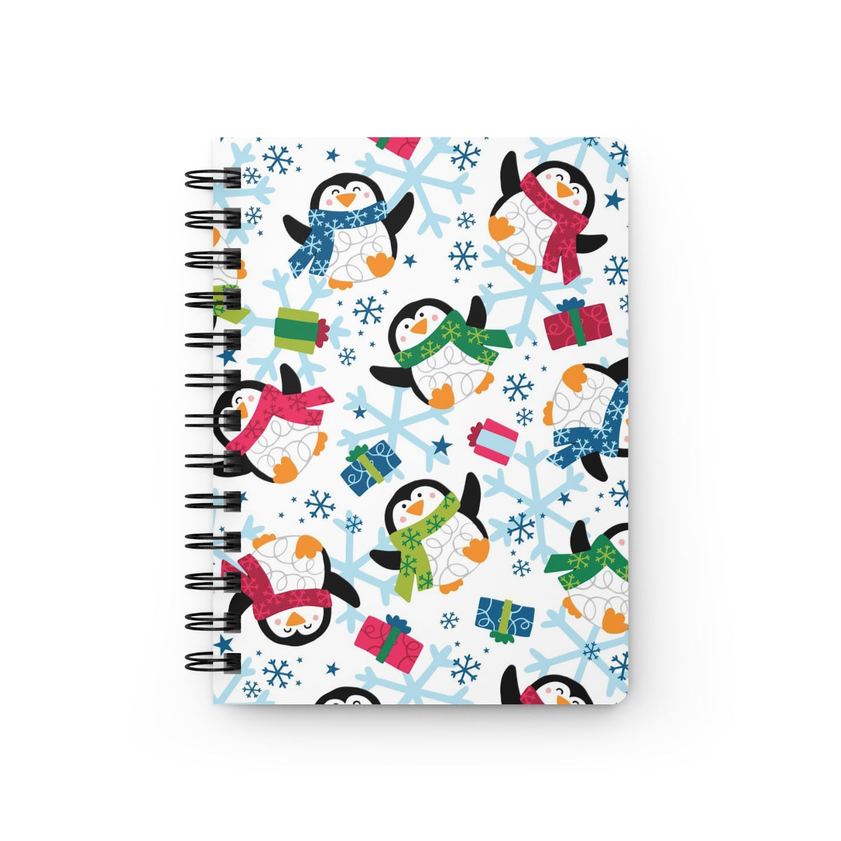 Penguins and Snowflakes Spiral Bound Journal