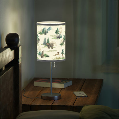 Wild Forest Animals Table Lamp