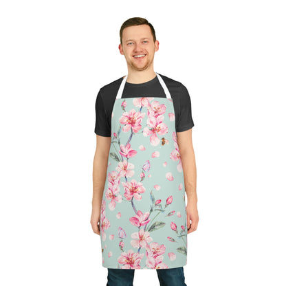 Cherry Blossoms and Honey Bees Apron
