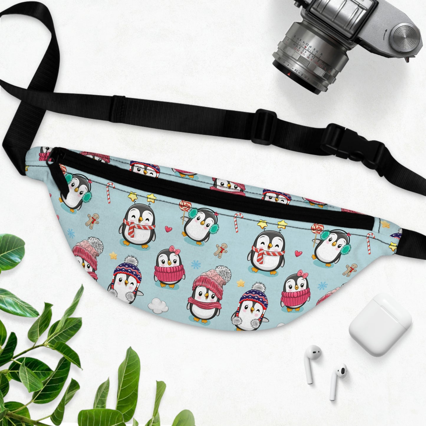 Penguins in Winter Clothes Fanny Pack