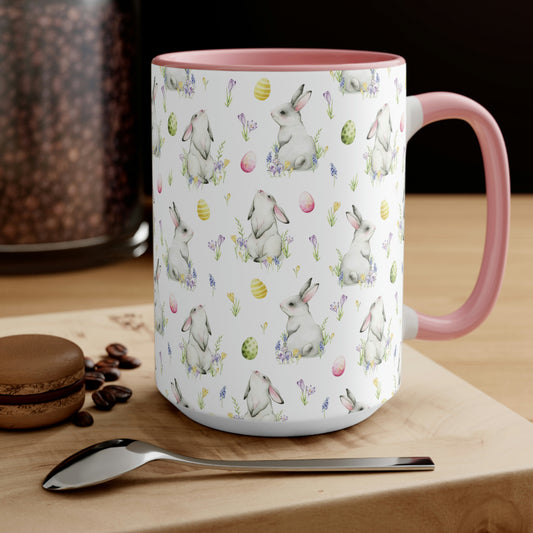 Cottontail Bunnies and Eggs Coffee Mug