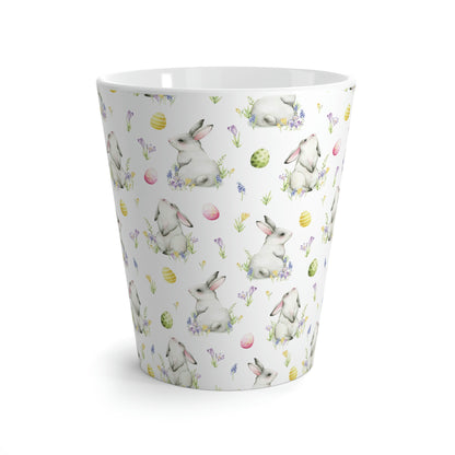 Cottontail Bunnies and Eggs Latte Mug