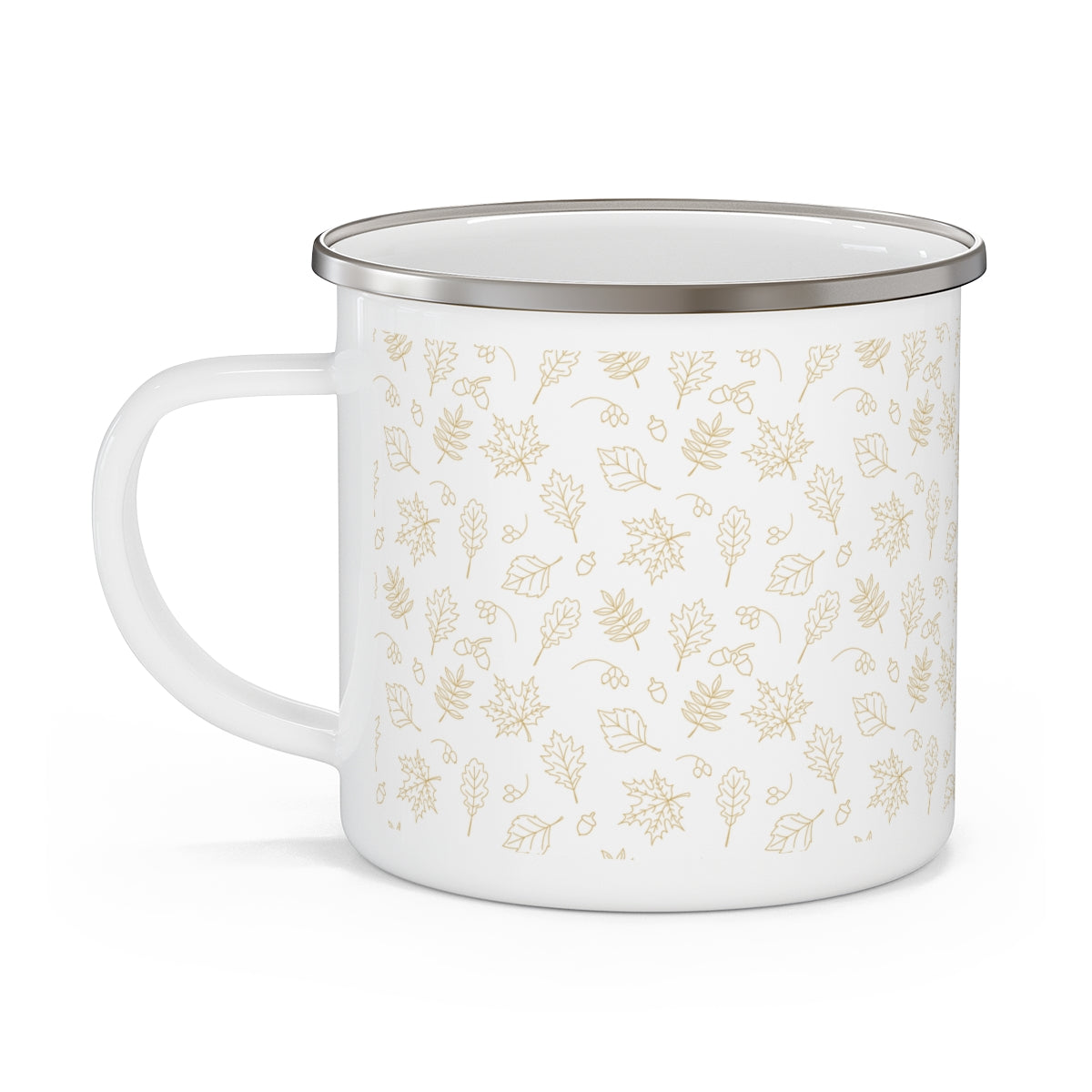 Acorns and Leaves Stainless Steel Camping Mug