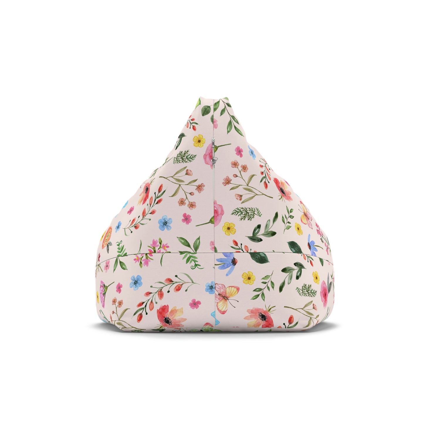 Spring Daisies and Butterflies Bean Bag Chair Cover