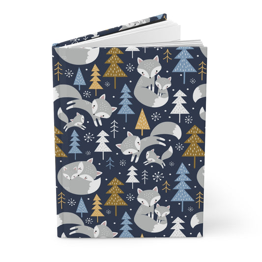 Arctic Foxes Hardcover Journal Matte
