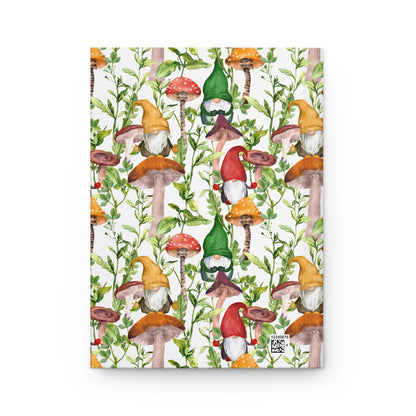 Gnomes and Mushrooms Hardcover Journal Matte