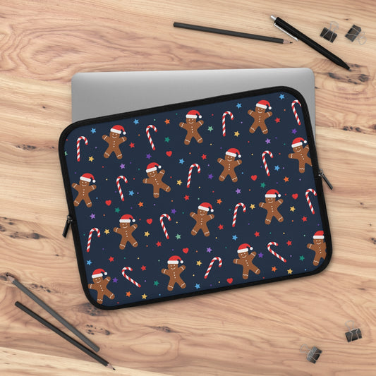 Gingerbread and Candy Canes Laptop Sleeve