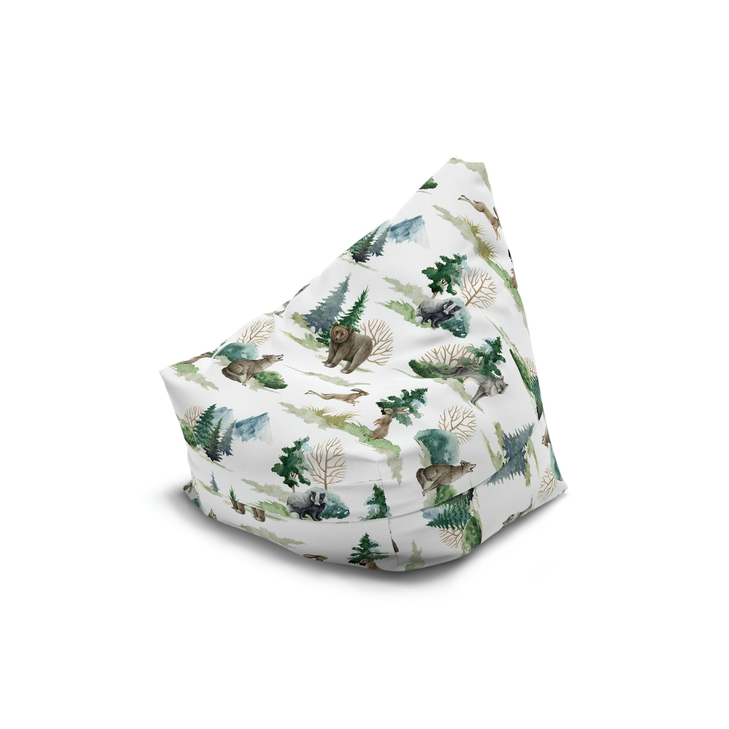 Wild Forest Animals Bean Bag Chair Cover