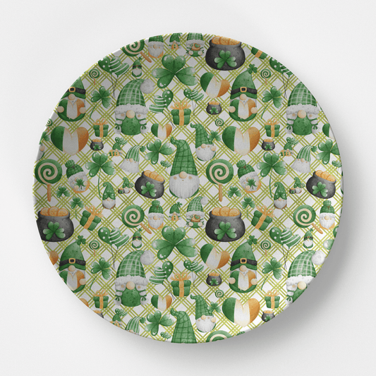 St. Paddy's Day Gnomes Plate