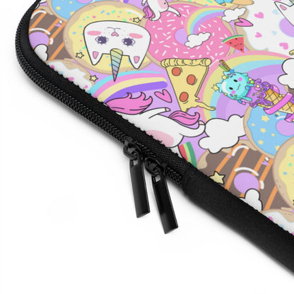 Unicorn Cats and Watermelons Laptop Sleeve