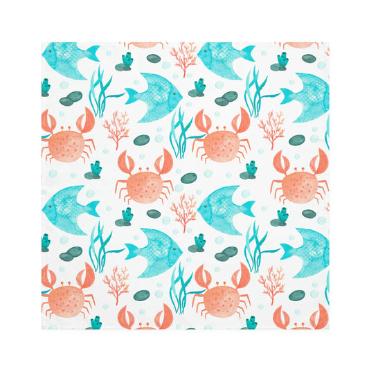 Crabs and Fishes Napkins Set of Four