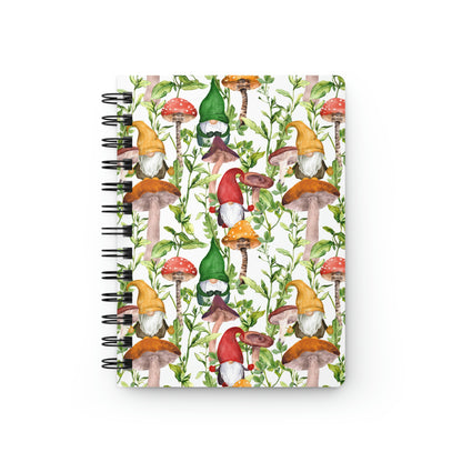 Gnomes and Mushrooms Spiral Bound Journal