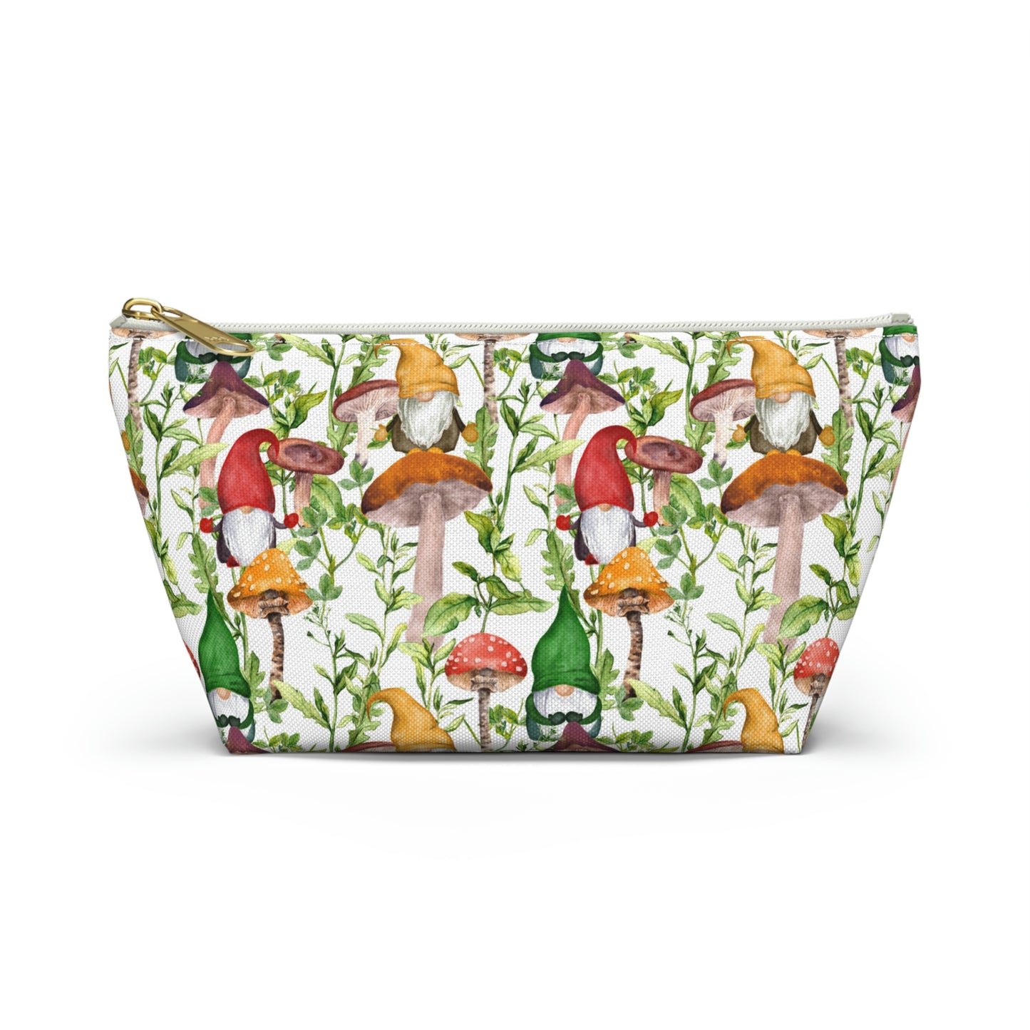 Gnomes and Mushrooms Accessory Pouch w T-bottom