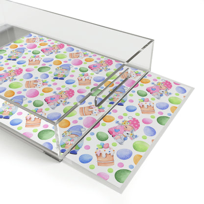 Easter Gnomes and Pastel Eggs Acrylic Serving Tray