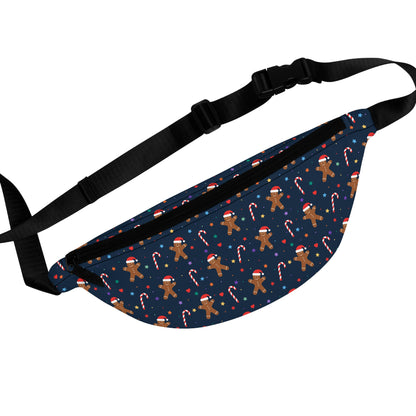 Gingerbread and Candy Canes Fanny Pack