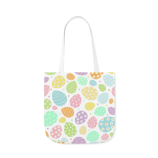 Colorful Easter Eggs Canvas Tote Bag