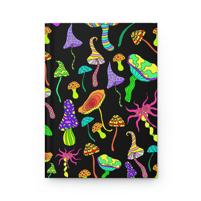 Happy Mushrooms Hardcover Journal Matte