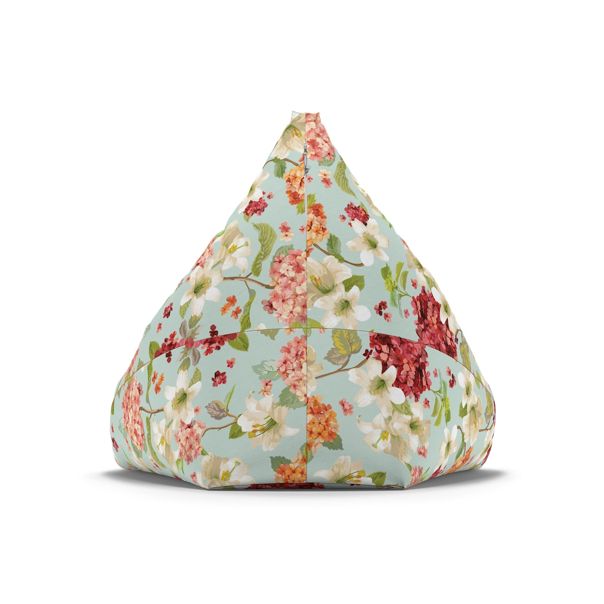 Autumn Hortensia and Lily Flowers Bean Bag Chair Cover