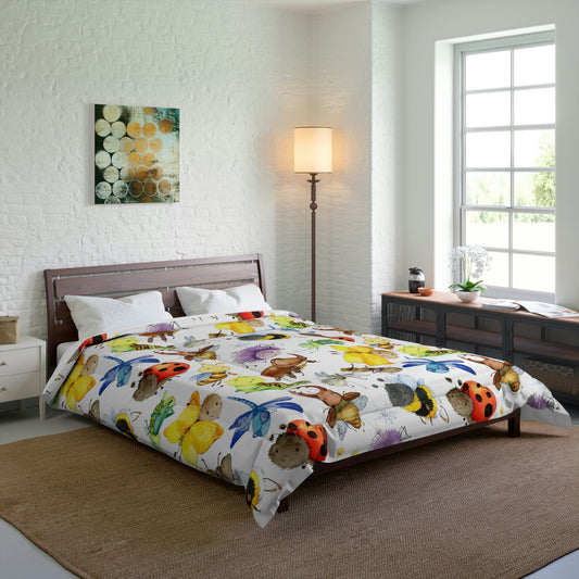 Ladybugs, Bees and Dragonflies Comforter