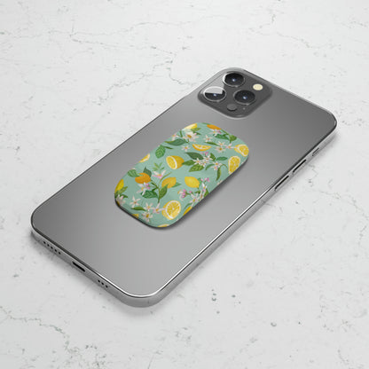 Lemons and Flowers Phone Click-On Grip