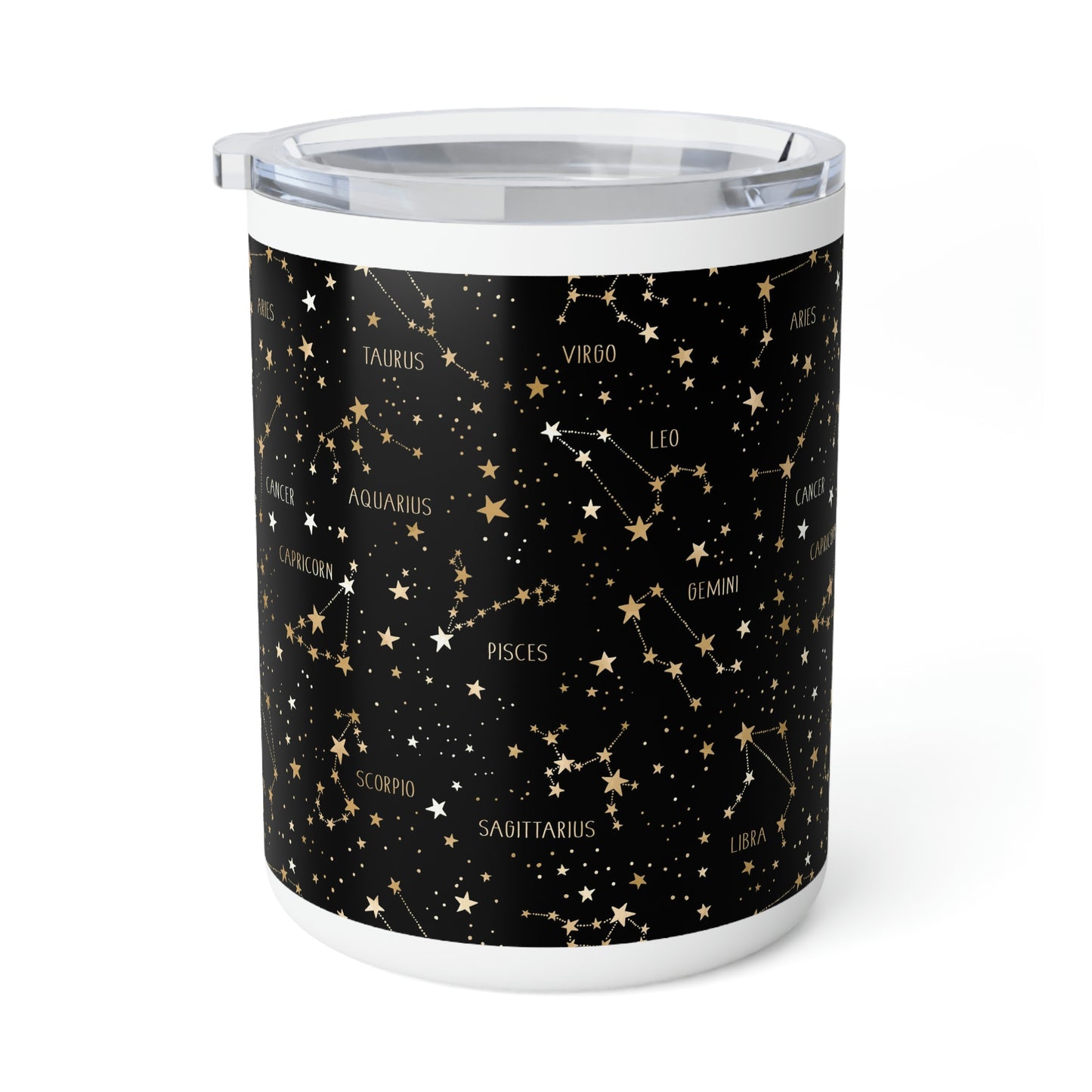 Stars and Zodiac Signs Insulated Coffee Mug, 10oz