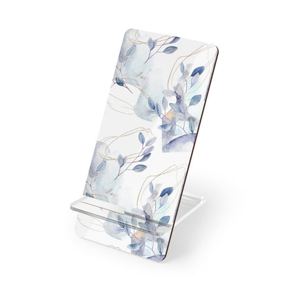 Abstract Floral Branches Mobile Display Stand for Smartphones - Puffin Lime