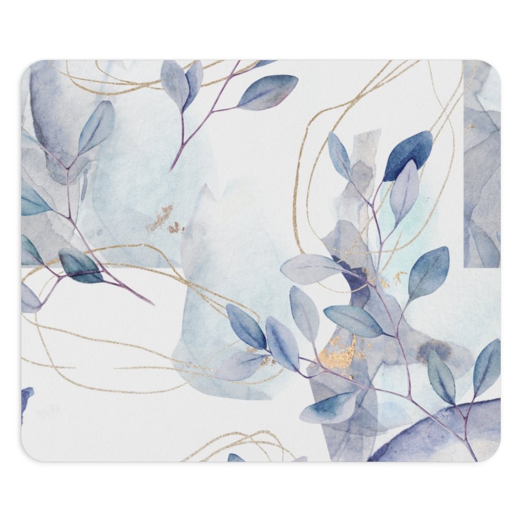 Abstract Floral Branches Mouse Pad - Puffin Lime