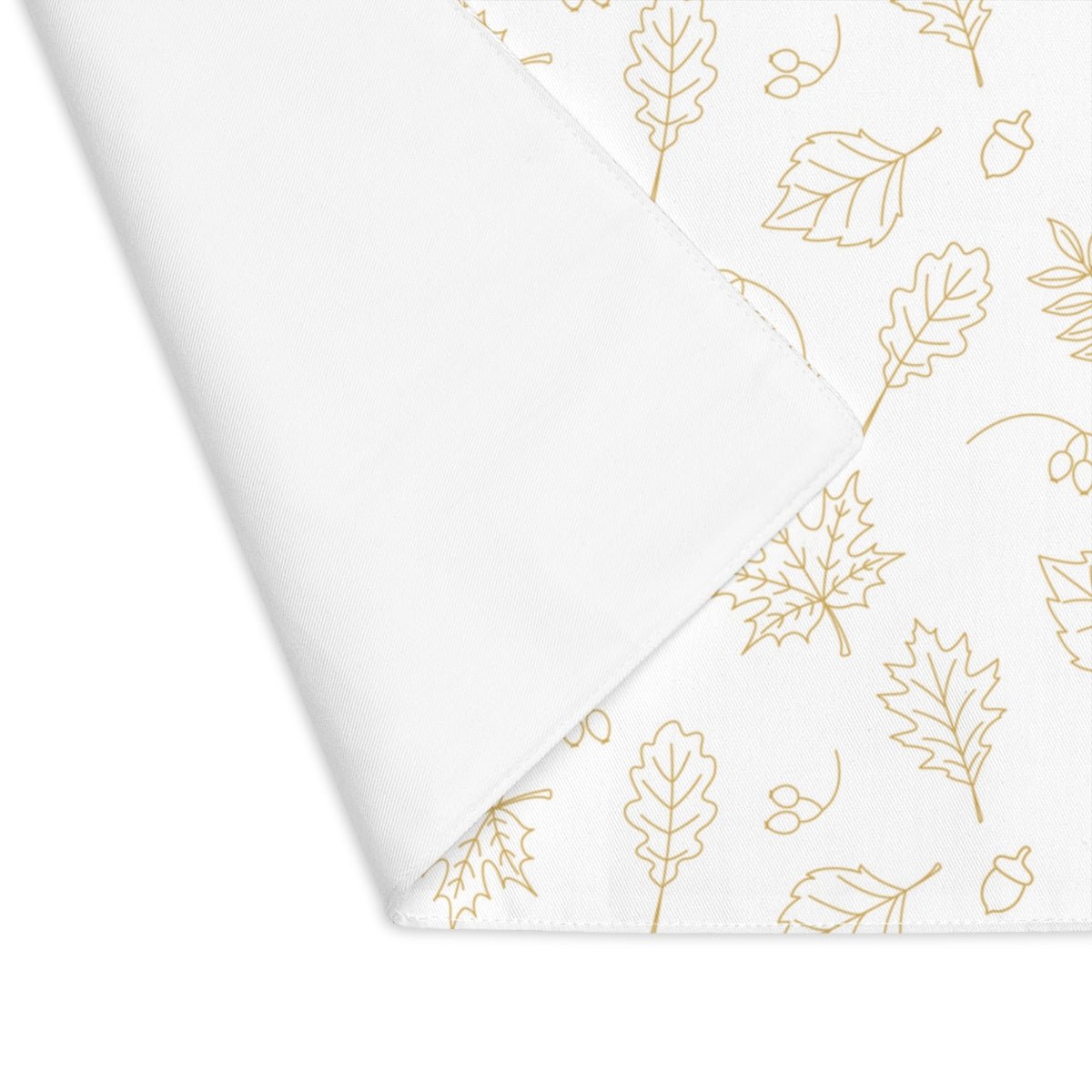 Acorns and Leaves Cotton Placemat - Puffin Lime
