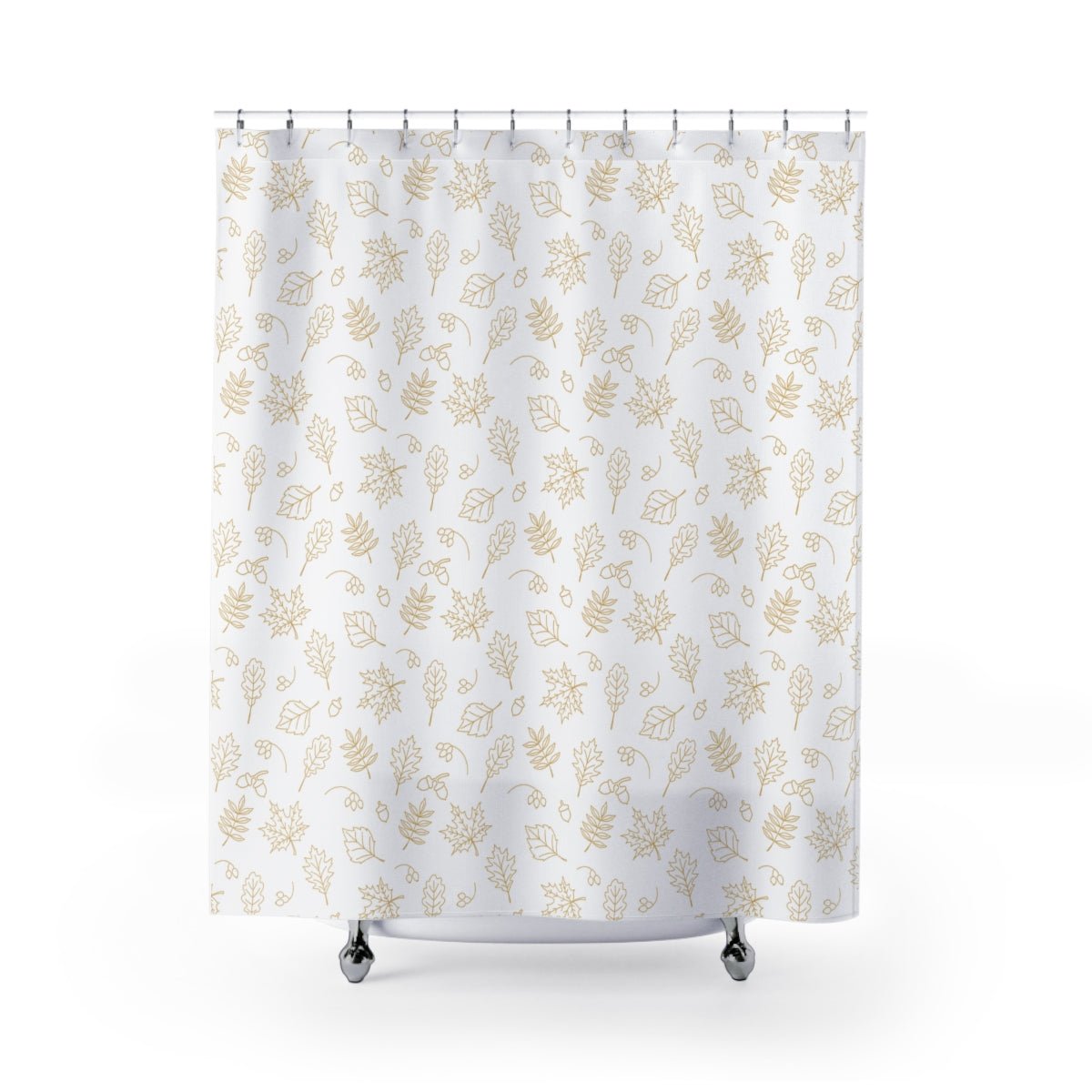 Acorns and Leaves Shower Curtains - Puffin Lime