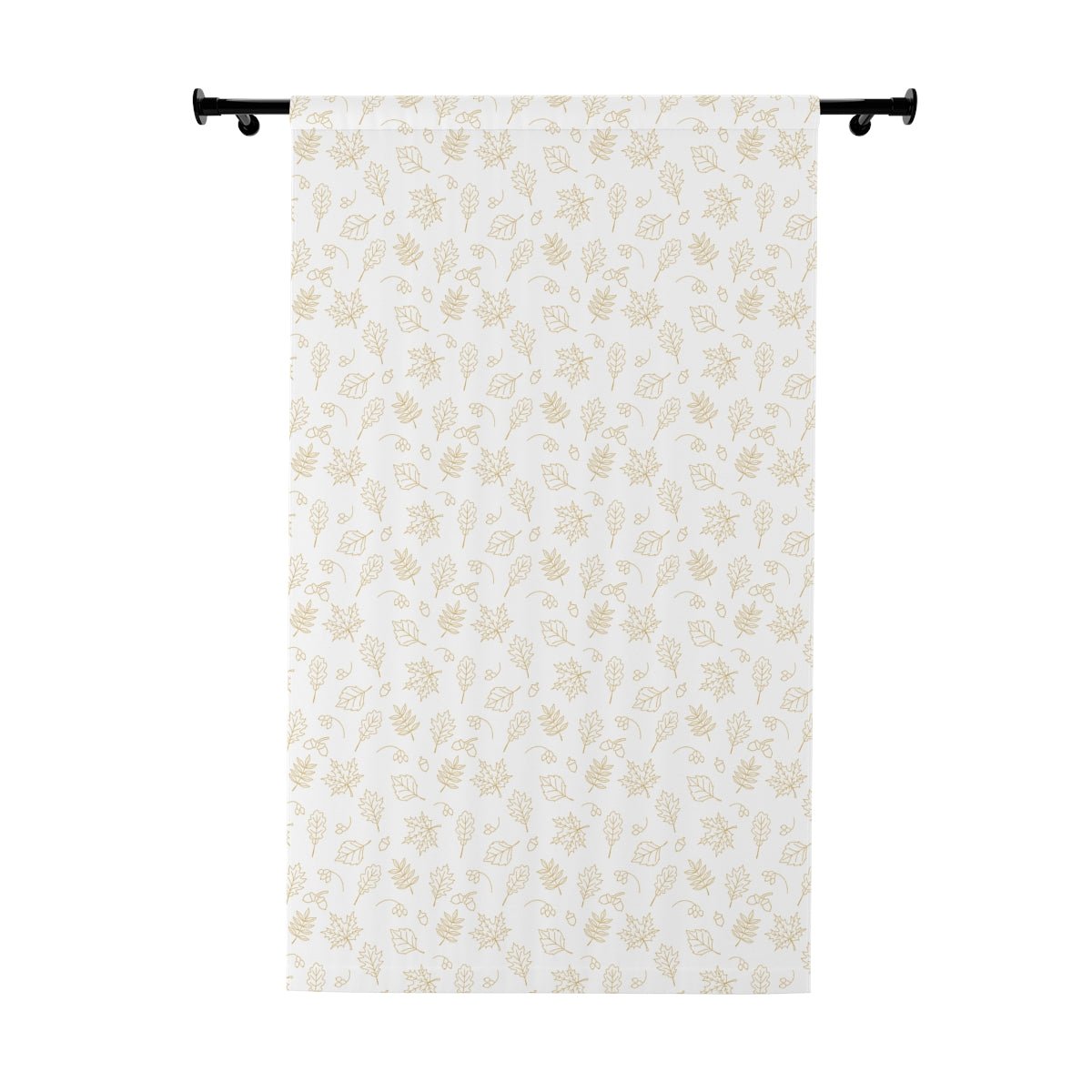 Acorns and Leaves Window Curtains (1 Piece) - Puffin Lime