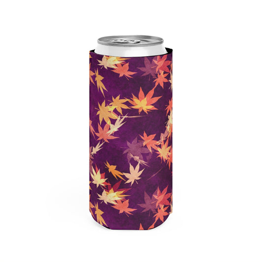 Autumn Leaves Slim Can Cooler