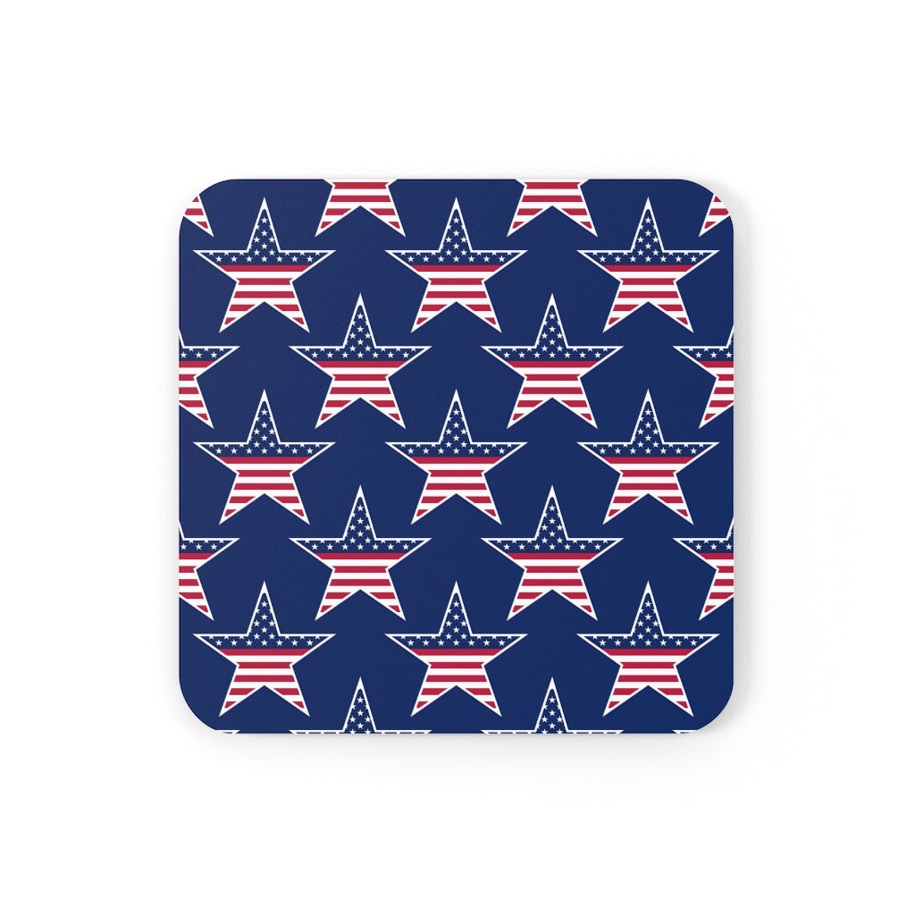 American Stars Corkwood Coaster Set - Puffin Lime
