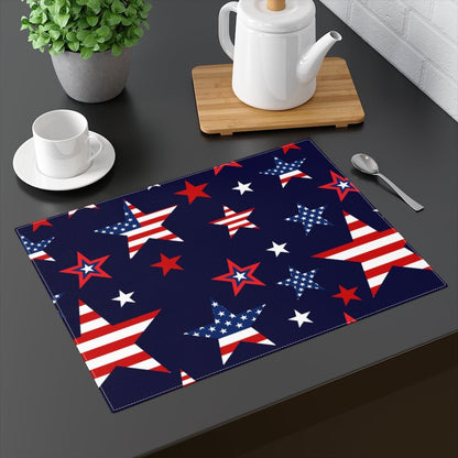 American Stars Placemat - Puffin Lime