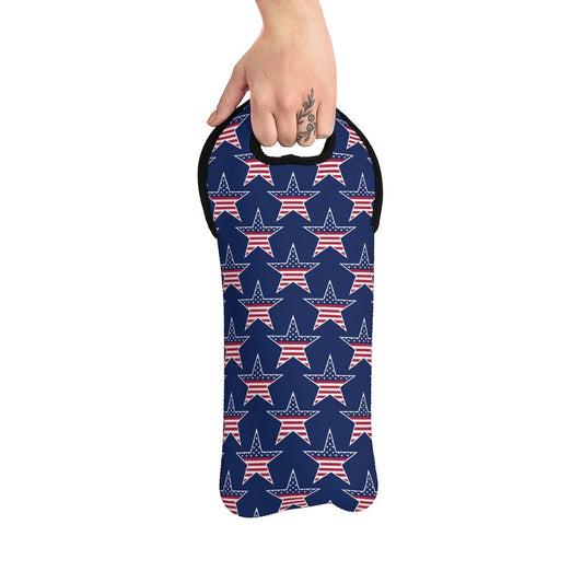 American Stars Wine Tote Bag - Puffin Lime
