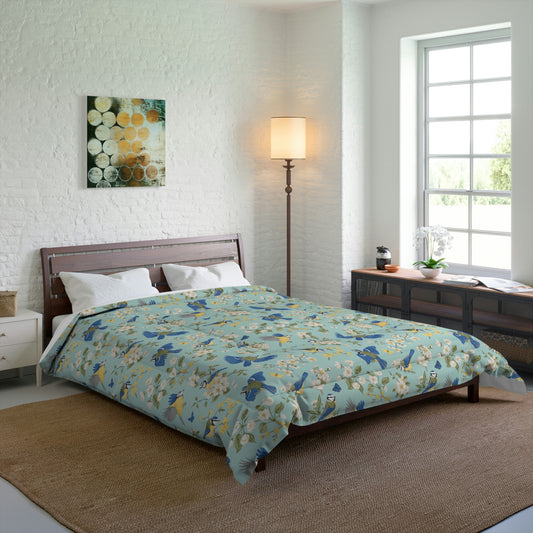Chinoiserie Birds and Flowers Comforter