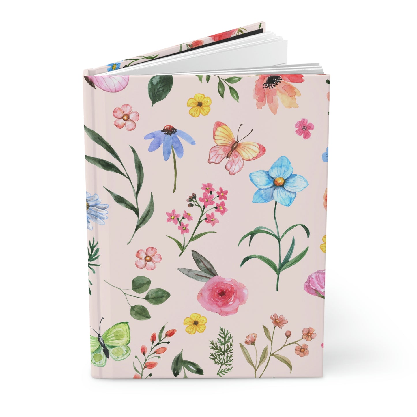 Spring Daisies and Butterflies Hardcover Journal Matte