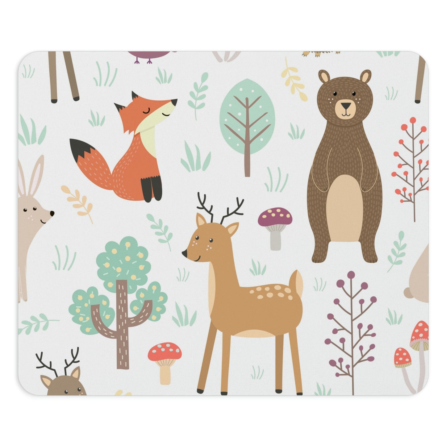 Forest Plants and Animals Mouse Pad
