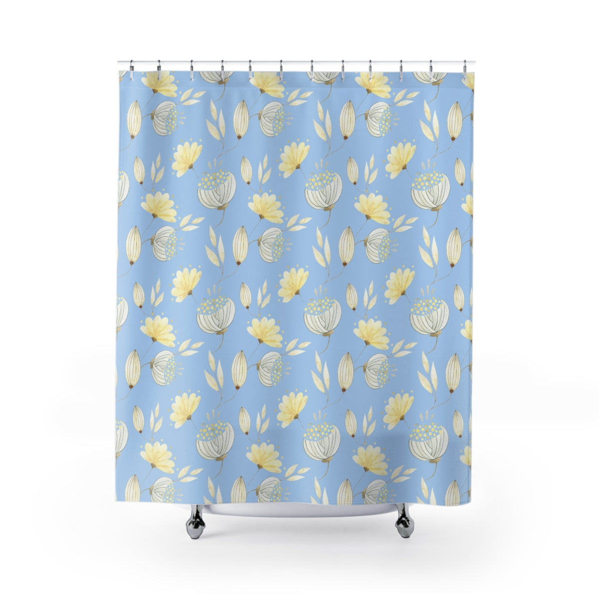 Yellow Flowers Shower Curtain