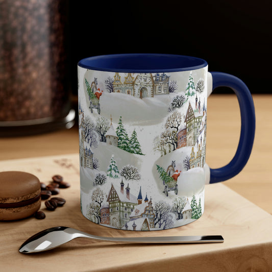 Winter Village Accent Coffee Mug, 11oz